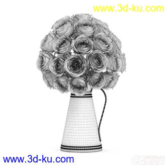 3D打印模型铁艺花瓶的图片
