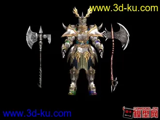 3D打印模型再来一个!!黄金战甲!!!....已经蒙皮了!!的图片