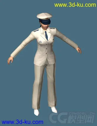 3D打印模型海军女 警察的图片