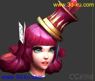3D打印模型女孩头部的图片