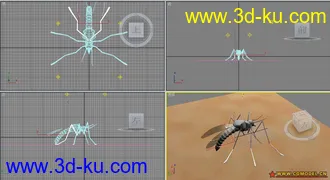 3D打印模型一只小蚊子的图片