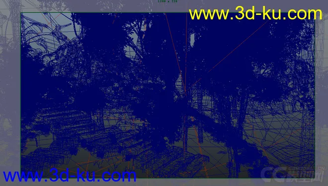 自然写实森林小路场景模型的图片1