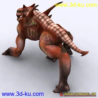 很棒的游戏的模型怪兽带骨骼,反正是想分享下的图片
