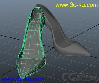 3D打印模型高跟鞋，细高跟鞋的图片