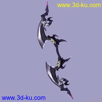 3D打印模型照图片建模 弯刀的图片