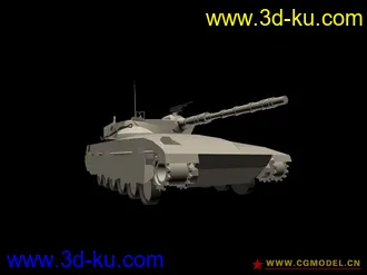 3D打印模型坦克的白模的图片