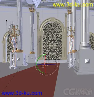 3D打印模型欧式豪华大厅的图片