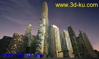 精品夜景建筑模型Evermotion – Archmodels vol.103的图片