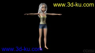 3D打印模型小女孩/小萝莉/童颜巨乳/美女的图片