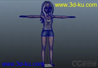 3D打印模型小女孩/小萝莉/童颜巨乳/美女的图片