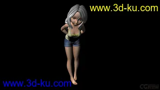 3D打印模型小女孩/小萝莉/童颜巨乳/美女的图片