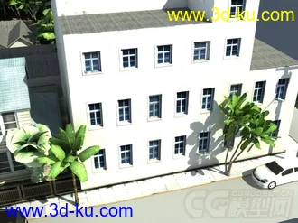 3D打印模型影视级别现代城镇场景的图片