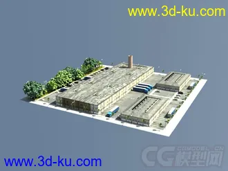 3D打印模型影视级别现代城镇场景的图片