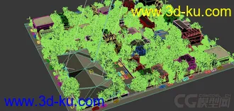 3D打印模型影视级别现代城镇场景的图片