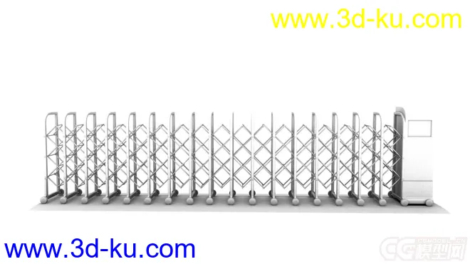 多用伸缩门建模模型的图片1