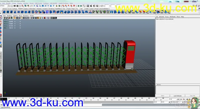 多用伸缩门建模模型的图片3