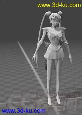 美少女战士3D打印模型的图片