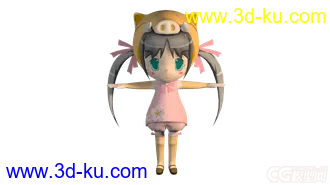 3D打印模型一个萌妹子的图片