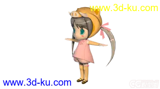 3D打印模型一个萌妹子的图片