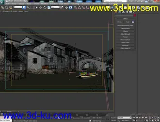 3D打印模型古镇场景的图片