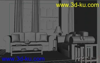 3D打印模型室内场景的图片