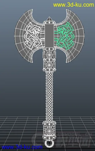 3D打印模型斧头的图片
