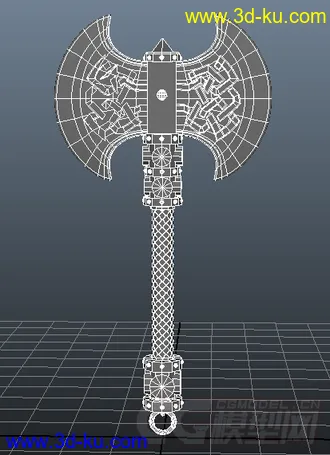 3D打印模型斧头的图片