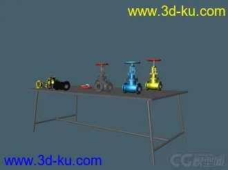 3D打印模型截止阀拆解的图片