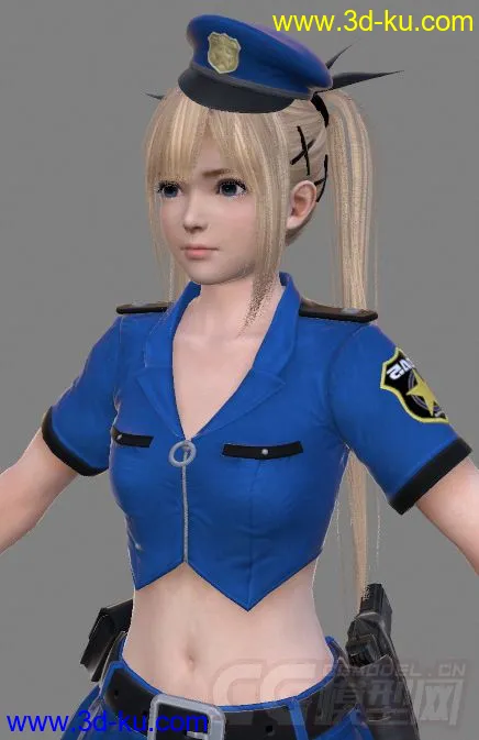 [整理]DOA5角色模型_玛丽罗斯_警服的图片1