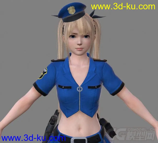 [整理]DOA5角色模型_玛丽罗斯_警服的图片2