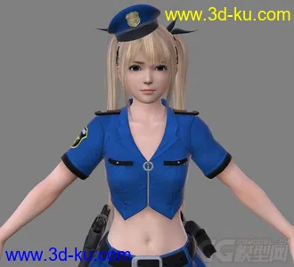 [整理]DOA5角色模型_玛丽罗斯_警服的图片