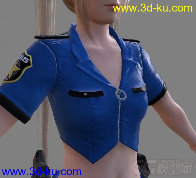 [整理]DOA5角色模型_玛丽罗斯_警服的图片3