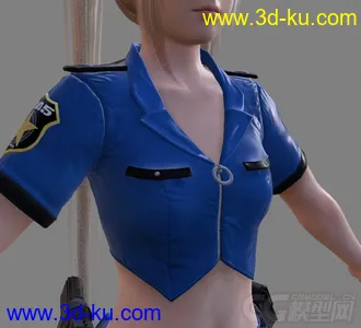 [整理]DOA5角色模型_玛丽罗斯_警服的图片