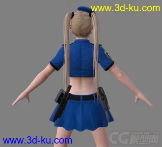[整理]DOA5角色模型_玛丽罗斯_警服的图片