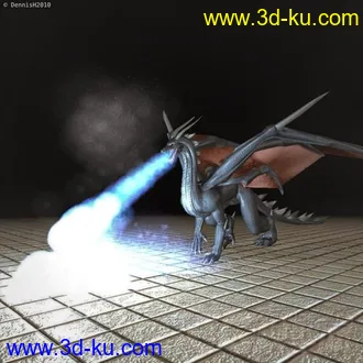 3D打印模型龙 西方龙  带绑定的图片