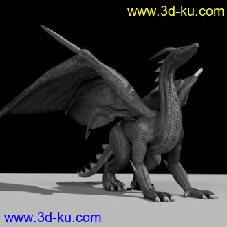 3D打印模型龙 西方龙  带绑定的图片
