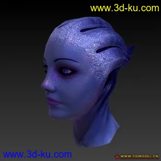 3D打印模型大型RPG质量效应2女主角miranda..直接提取带骨骼...的图片