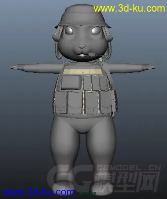 3D打印模型猫屎一号带FN2000的图片