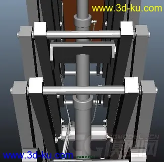 3D打印模型工口作业升降车的图片