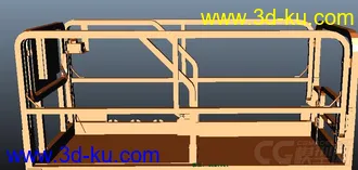 3D打印模型工口作业升降车的图片