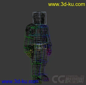 卡通男人动画模型的图片