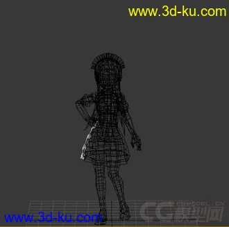 小女仆卡通绑定动画模型的图片