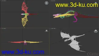 3D打印模型西方龙 精模的图片