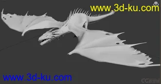 3D打印模型西方龙 精模的图片