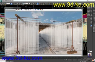 3D打印模型一个面条的小场景，挂面的图片