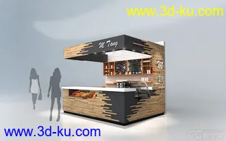 3D打印模型一家饮料吧的设计的图片