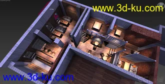 3D打印模型复古咖啡店设计源文件的图片