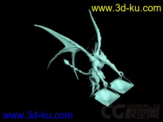 3D打印模型天平石像鬼 新手做。。。的图片