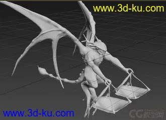 3D打印模型天平石像鬼 新手做。。。的图片