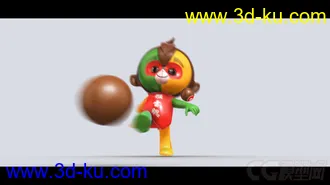3D打印模型猴年央视春晚吉祥物康康猴赛雷来迟了~~~呵呵哒的图片